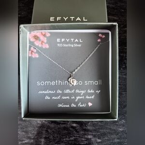 EFYTAL Sterling Silver Something So Small Necklace